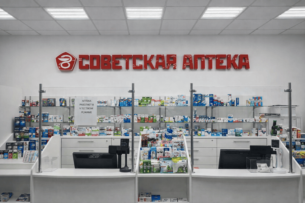 Кейс: интерьерная вывеска для аптеки — строгий стиль, который продает