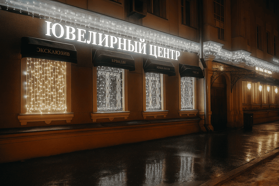 Кейс «Медиаград»: вывеска для Ювелирного центра