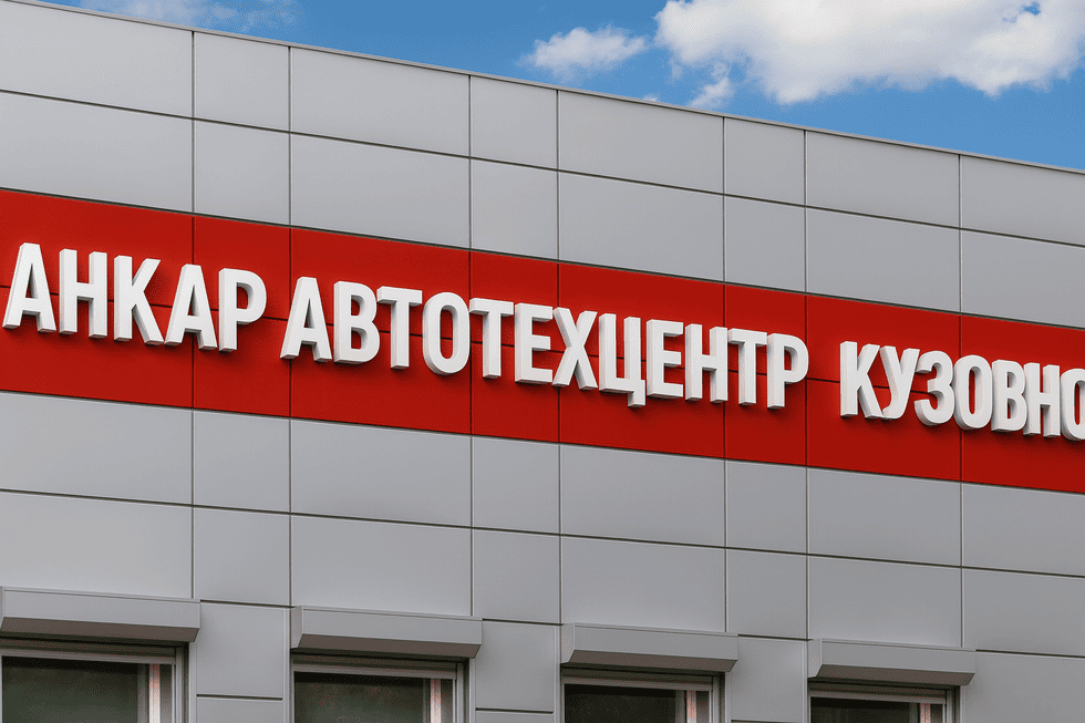 Кейс: фасадная вывеска для автотехцентра