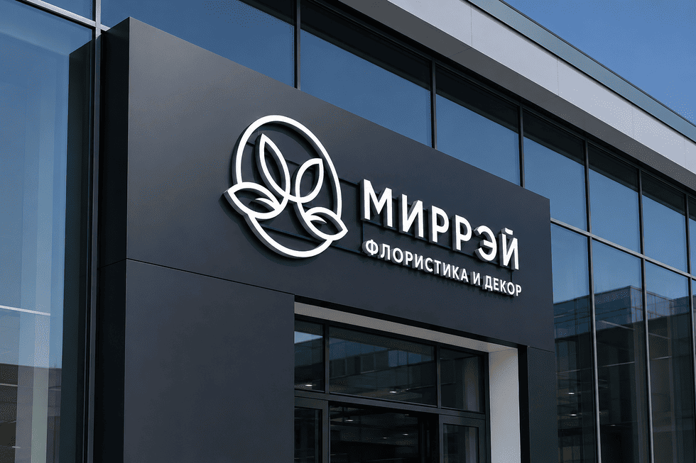 Как оформить входную группу магазина: объёмные буквы