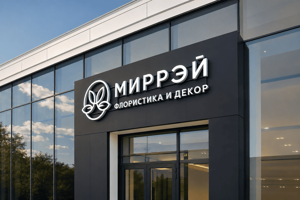 Вывеска над входом в магазин