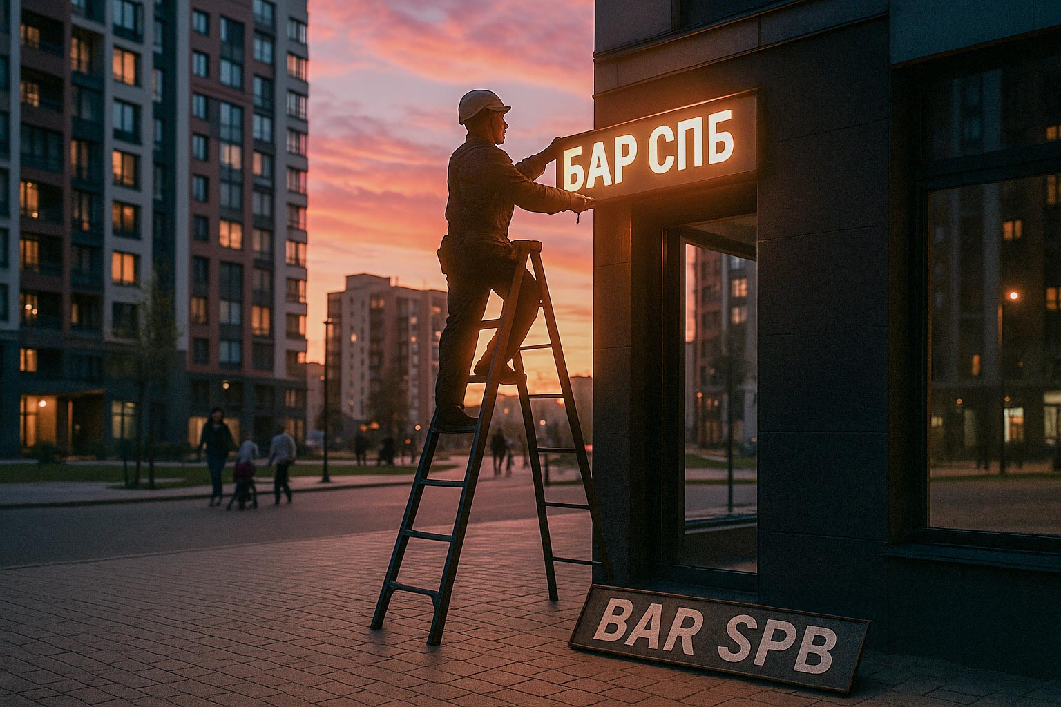 Замена английской вывески на русскую по закону 168 в 2025–2026